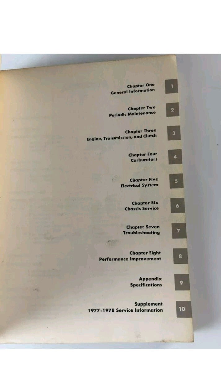 Clymer Yamaha 80-175cc Enduro Motocross 1968 to 1978 Service Repair Manual