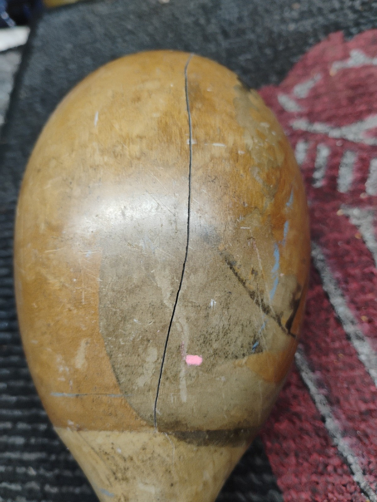 VINTAGE WOODEN MARACAS (one)