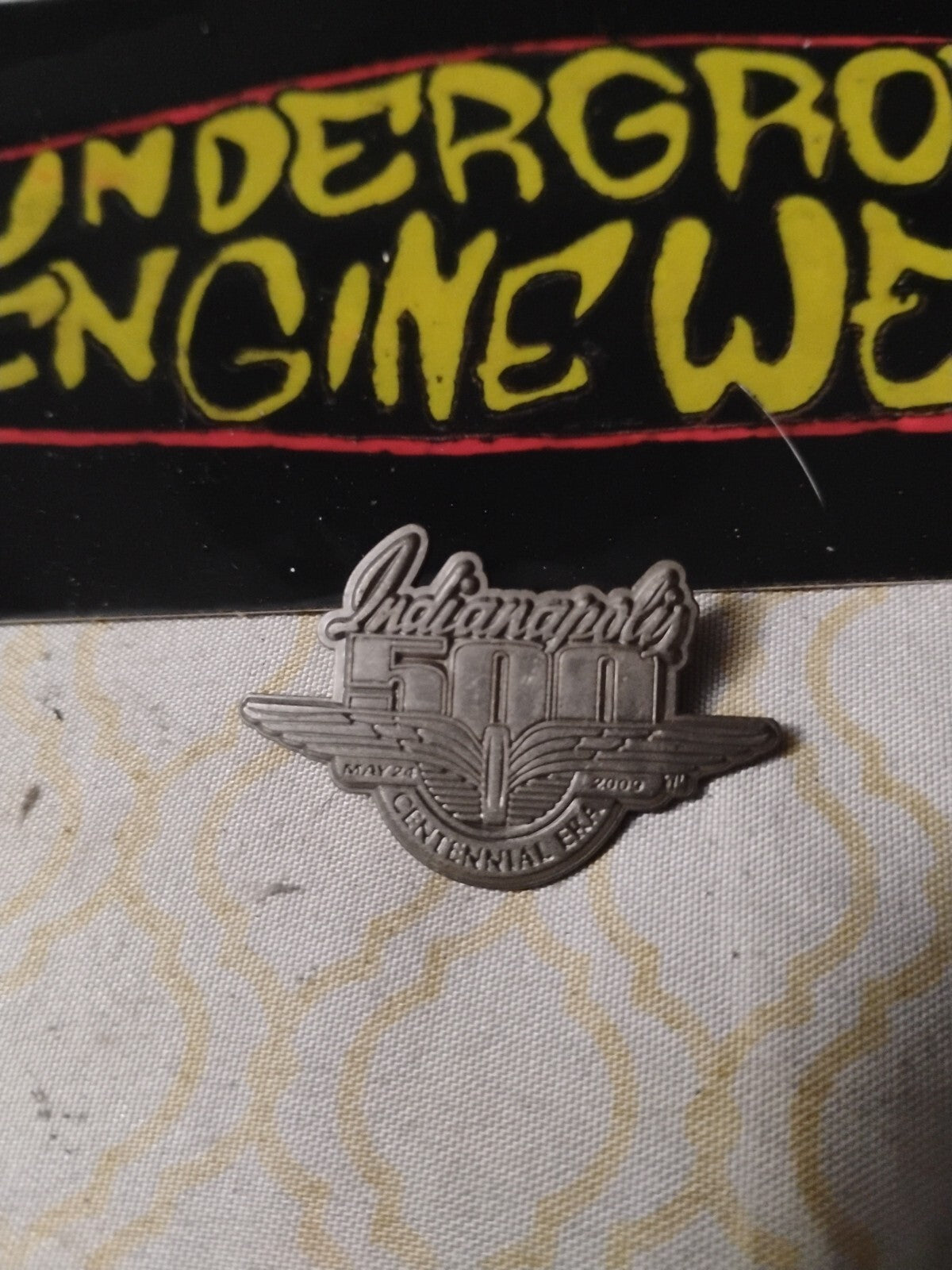 2009 Indianapolis 500 Centennial ERA Pewter Event Pin Hélio Castroneves Penske