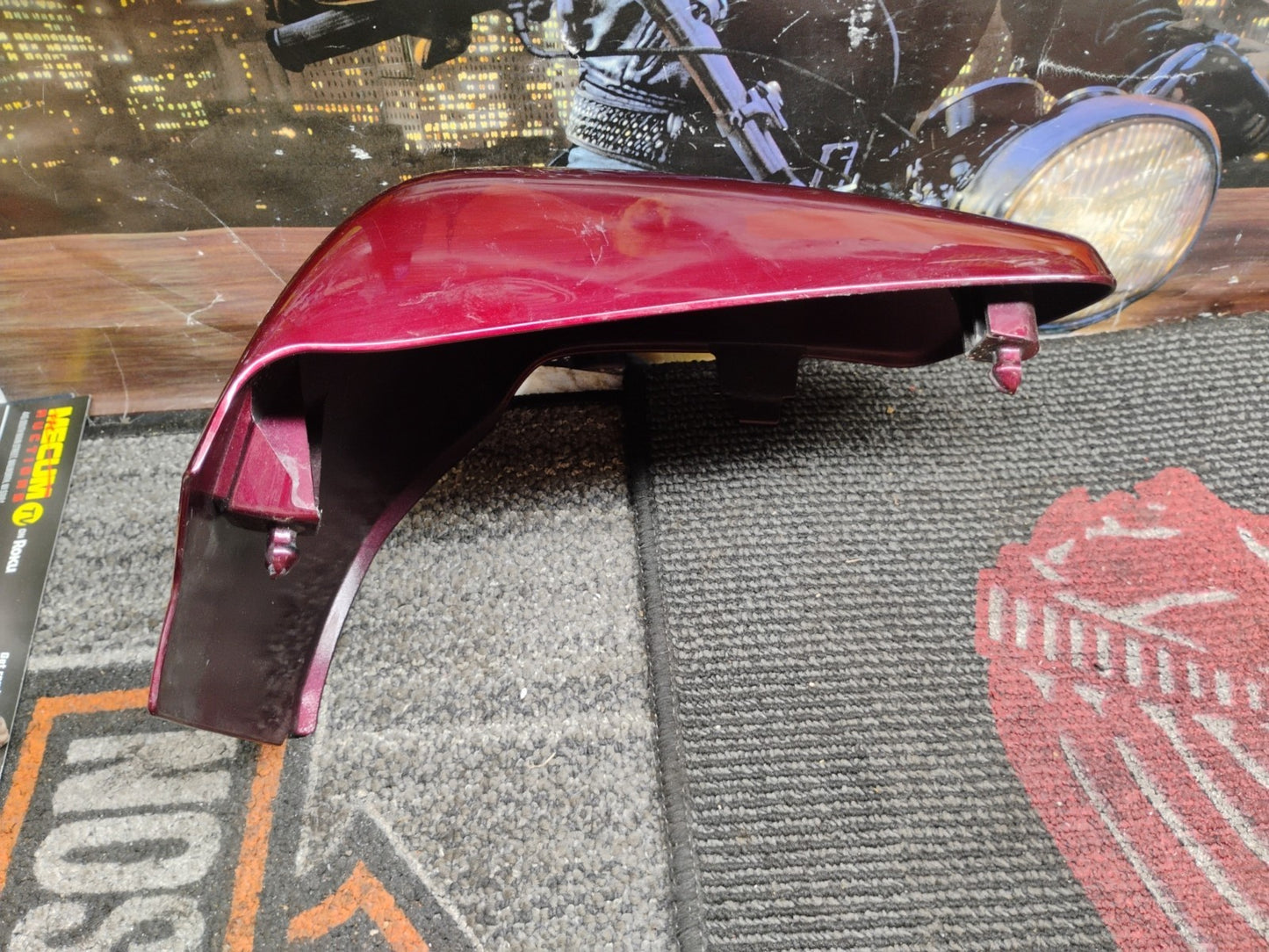 Red Right Side Cover H174 for Honda VT750 Shadow