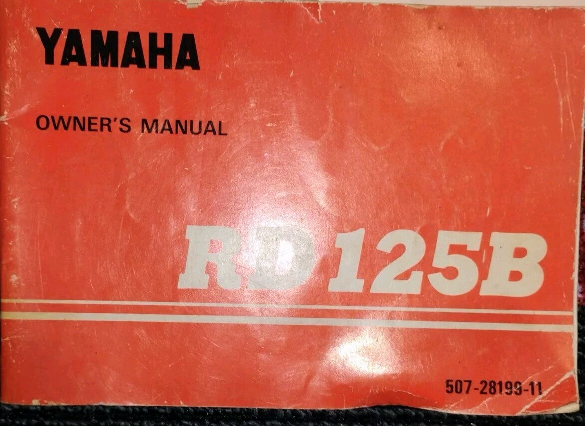 1974 YAMAHA Supplementary Service Manual RD125B Owners Manual & Tool Set