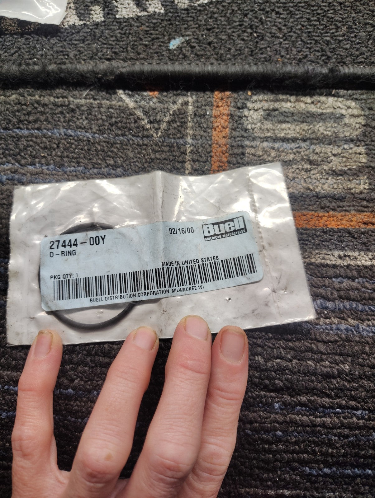 Buell OEM 27444-00Y NOS O Ring