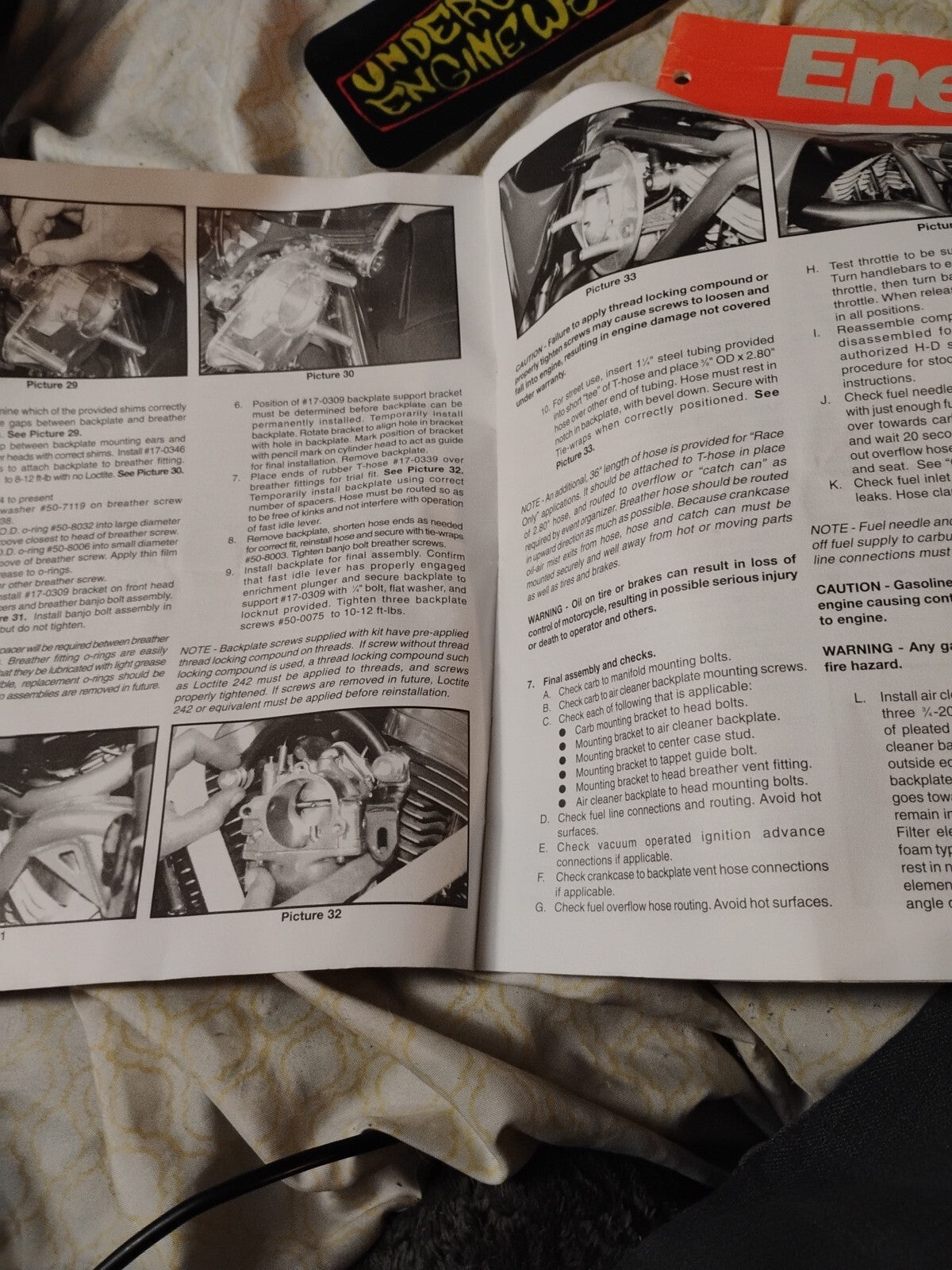 S&S Super Eng Series Shorty Carburetor Instructions For Jetting And Set Up