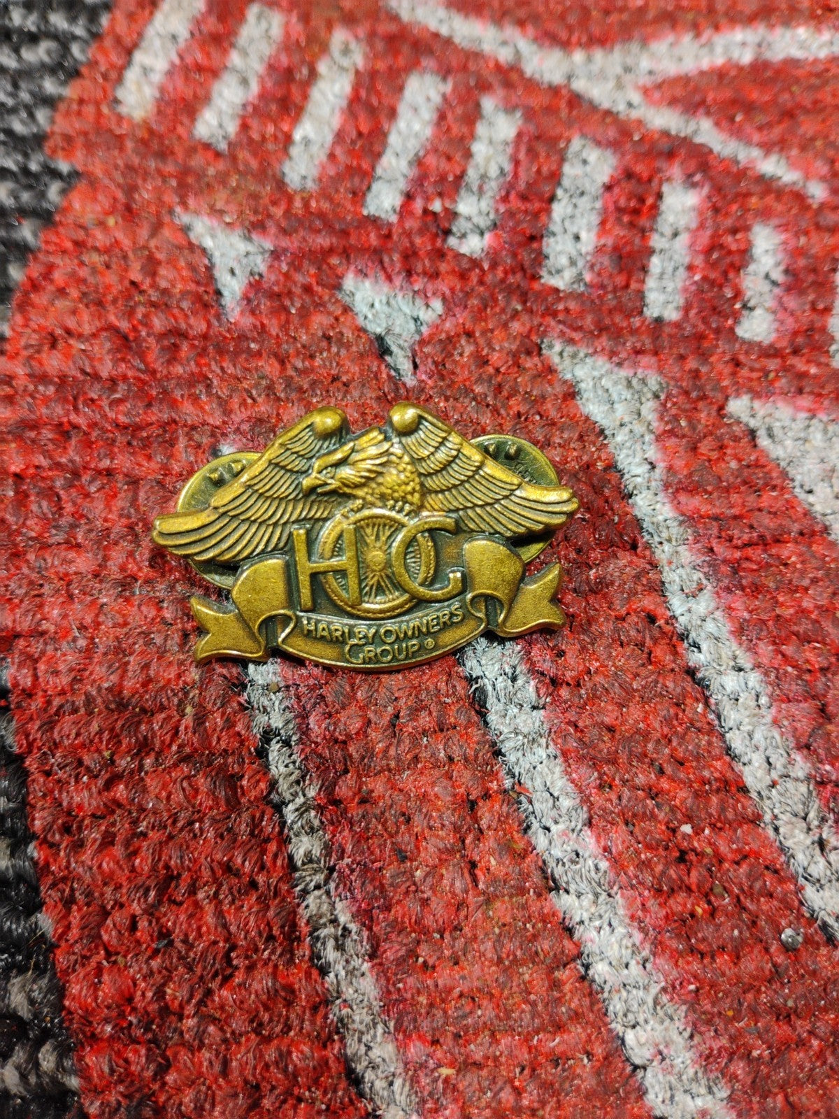 1993 HOG Harley Owner's Group Solid Brass Lapel Hat Pin