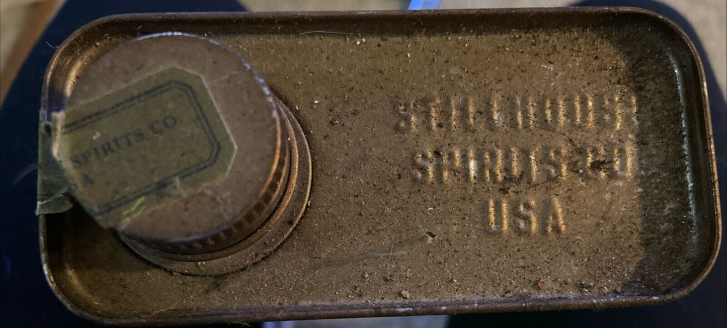 Antique/VTG Stillhouse Spirits Co USA APPLE CRISP WHISKEY TIN 750ml