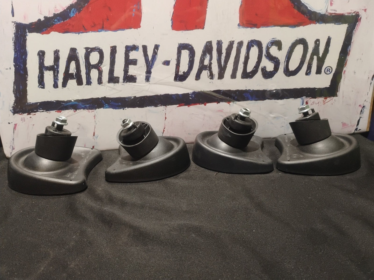 2014-2023 Harley Touring Batwing Fairing Side Mirrors Pair OEM A047108 46R-02806