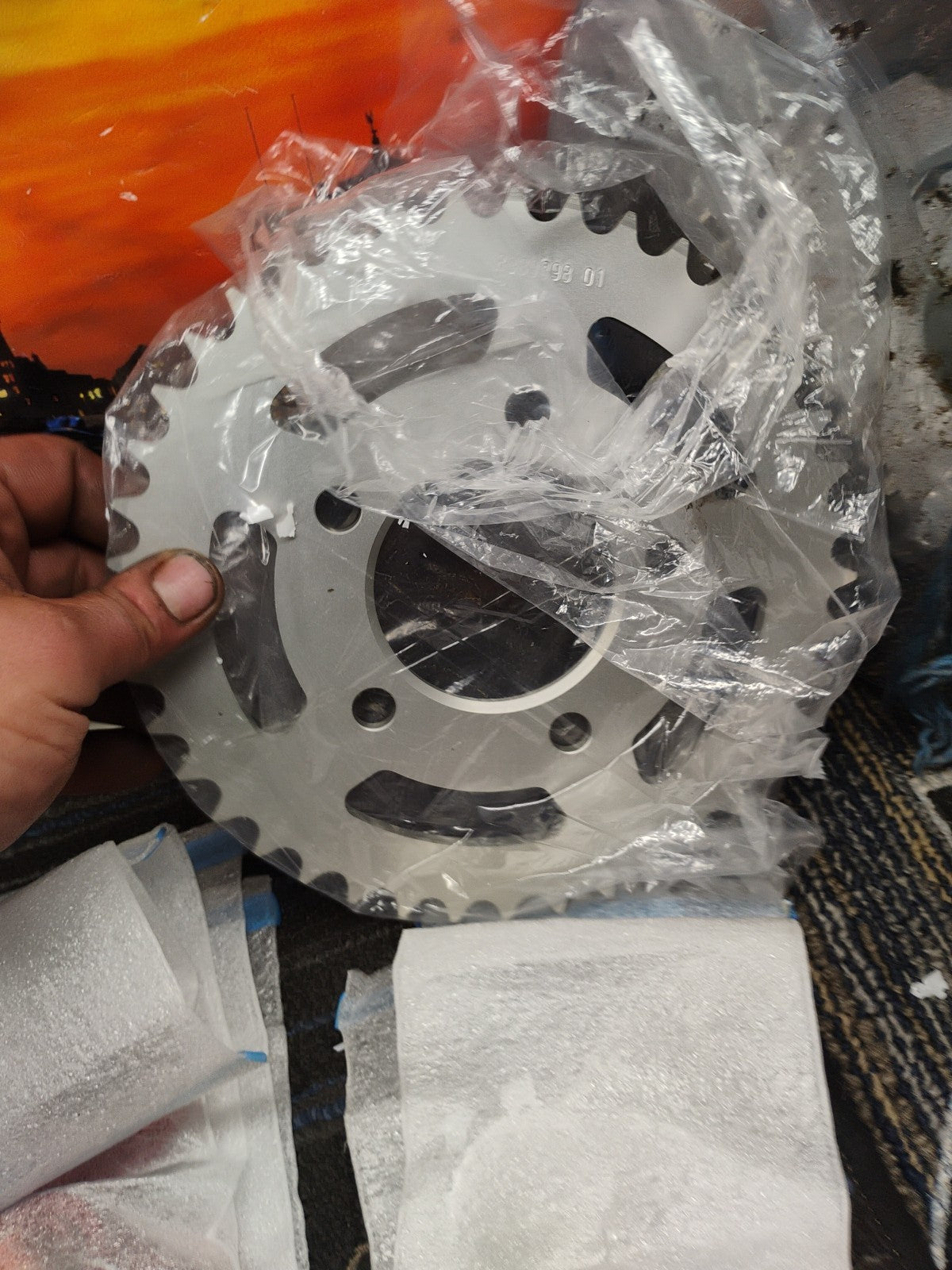 01 BMW Hp4 Racing Motorcycle Sprocket Set 71 11 8 405 217 OEM 1 Set