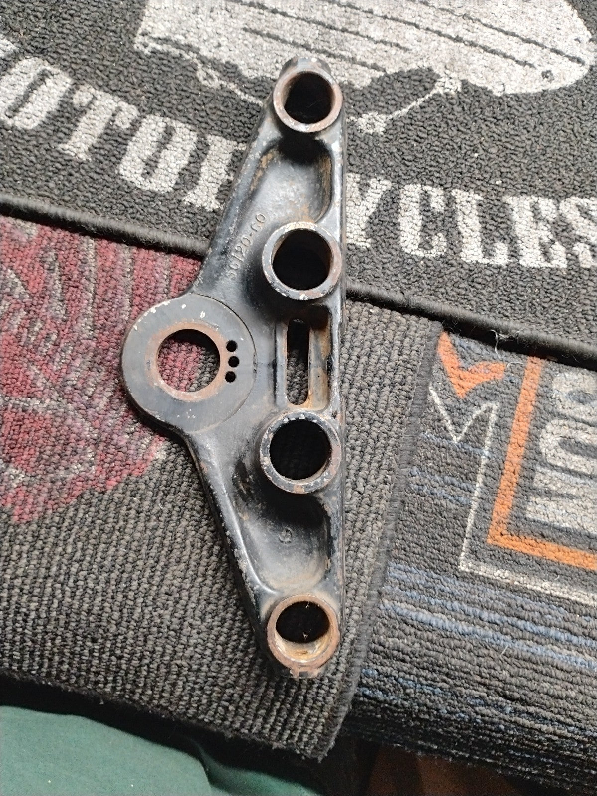 HARLEY OEM 56120-60 HYDRAGLIDE TOP TRIPLE TREE PANHEAD FL FLH BLACK PATINA