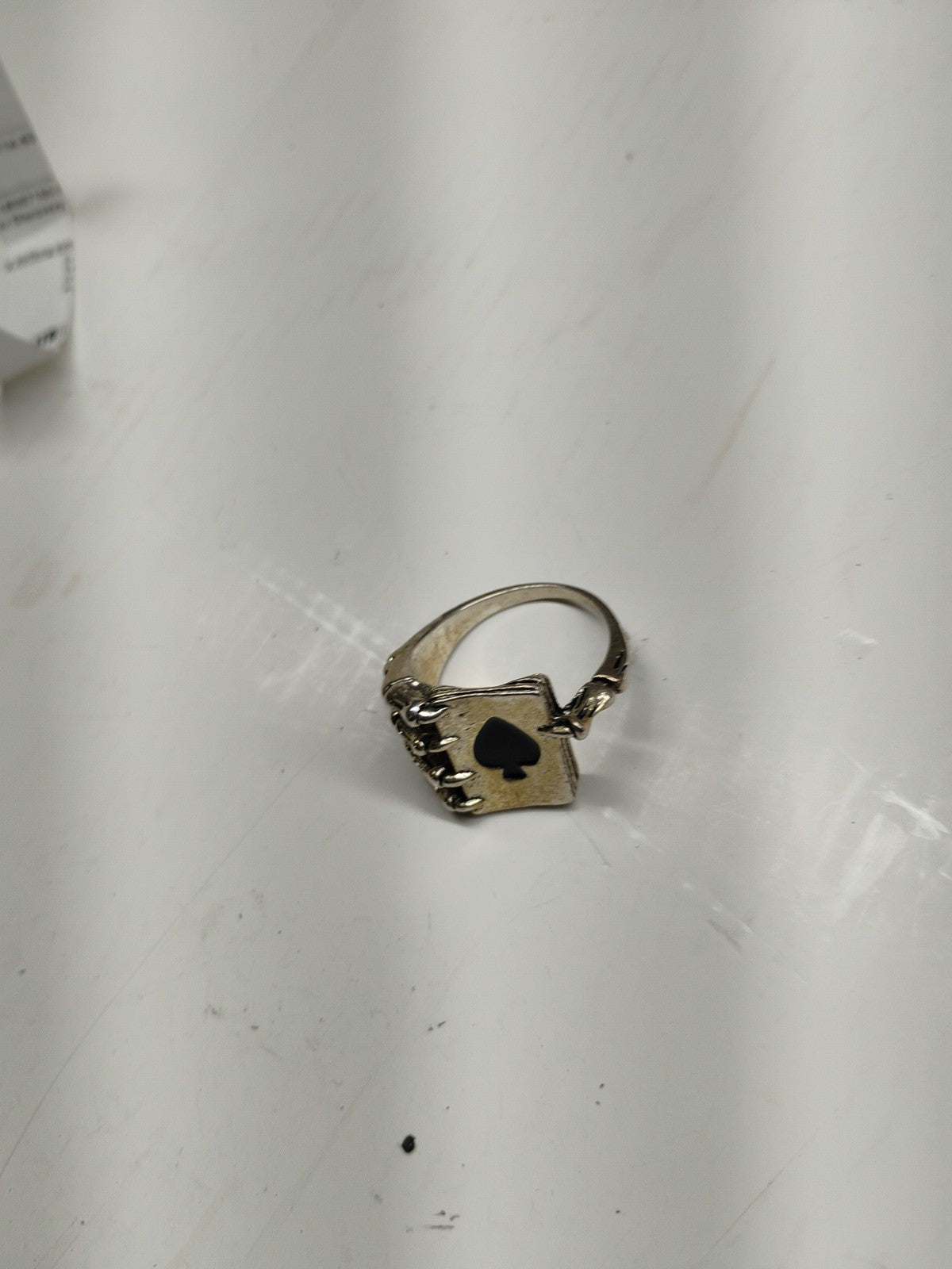 SKULL Hand Lucky Poker Winner King TheBikerMetal Silver Ring for Harley TR134
