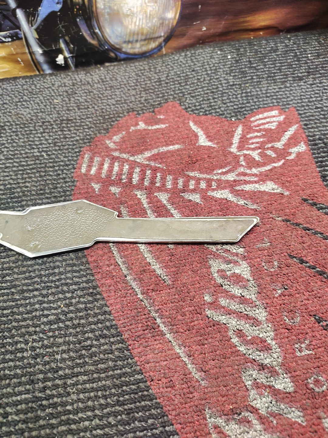 Harley 1963 - 1965 Left Side Only Gas Tank Emblem 61777-63 .. FL & XL