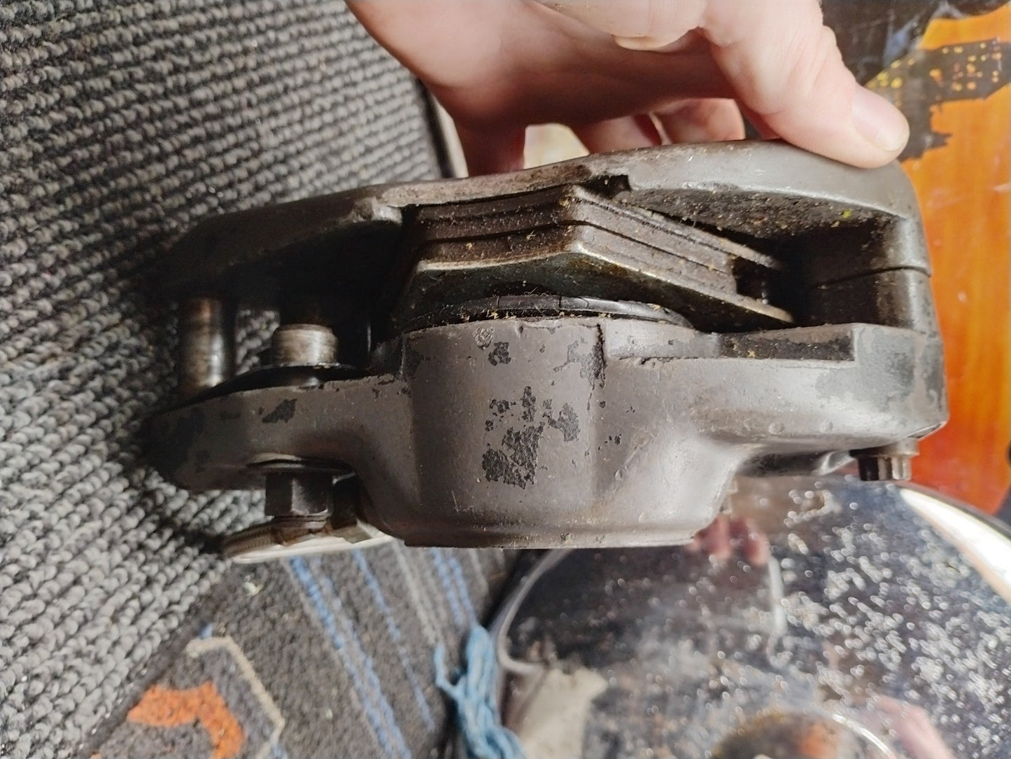 Harley Shovelhead FX FLH Banana Brake Caliper With Brake Line