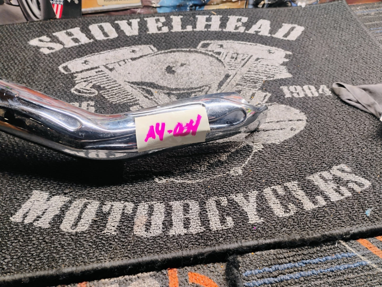 Harley-Davidson Flame Exhaust Heat Shield Chrome Pipe Cover OEM Styl