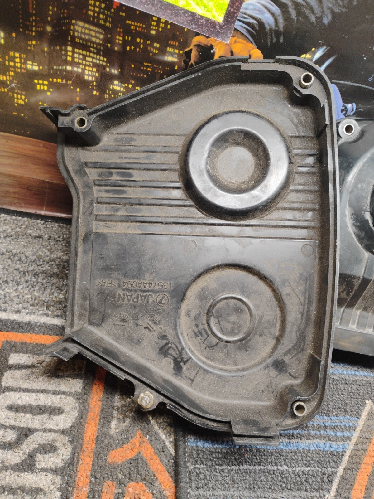 13574AA094 SUBARU GENUINE OEM FRONT OUTER TIMING COVER, LH 13574AA094