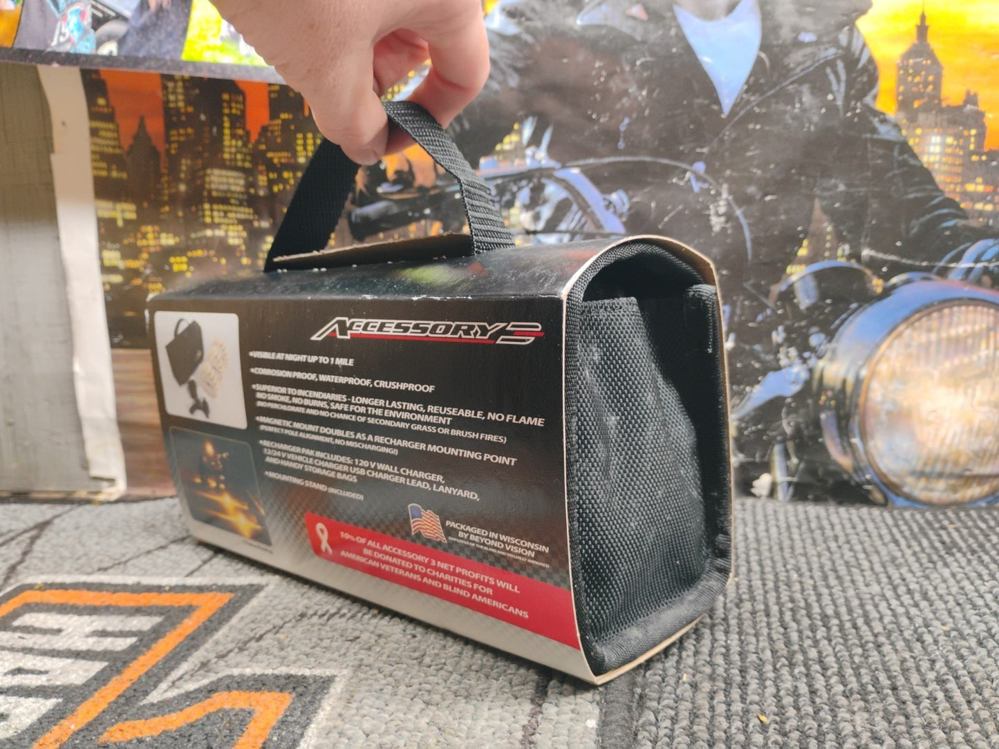 Accessory 3 Rechargeable Tri-Flare LED Warning Flare Kit