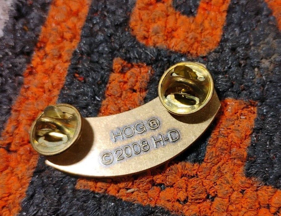 HOG Harley Davidson Owners Group Gold Tone 2010 Collectible Motorcycle Pin