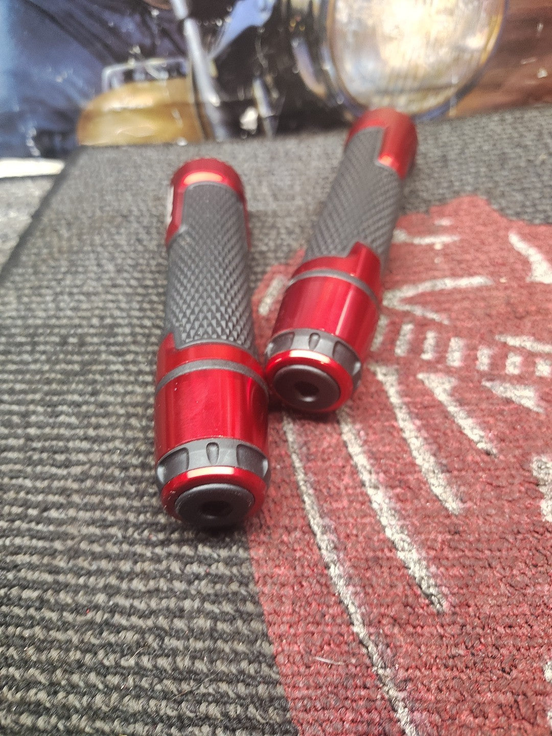 For Honda HRC Aluminum CNC Motorcycle Handlebar Grip Handl Grips