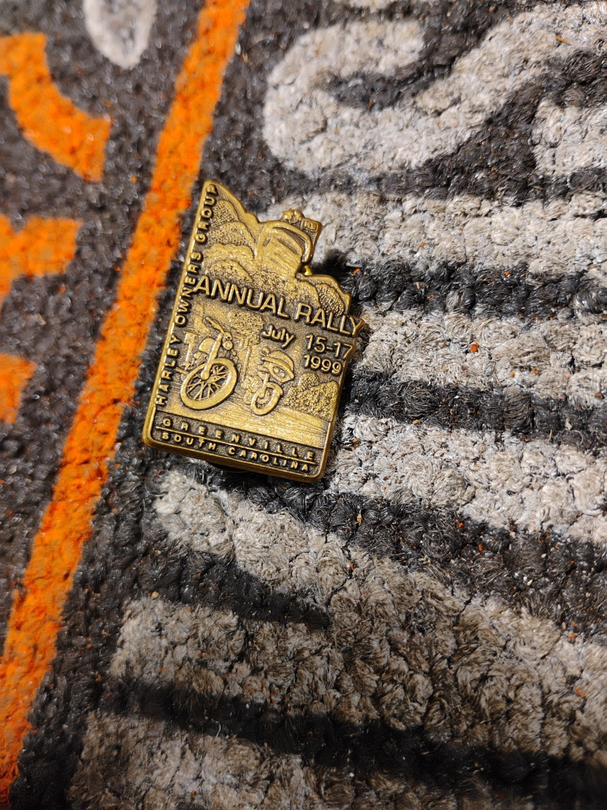 Harley Davidson Owner's Group Pin Annual Rally 1999 Greenville South Carolina