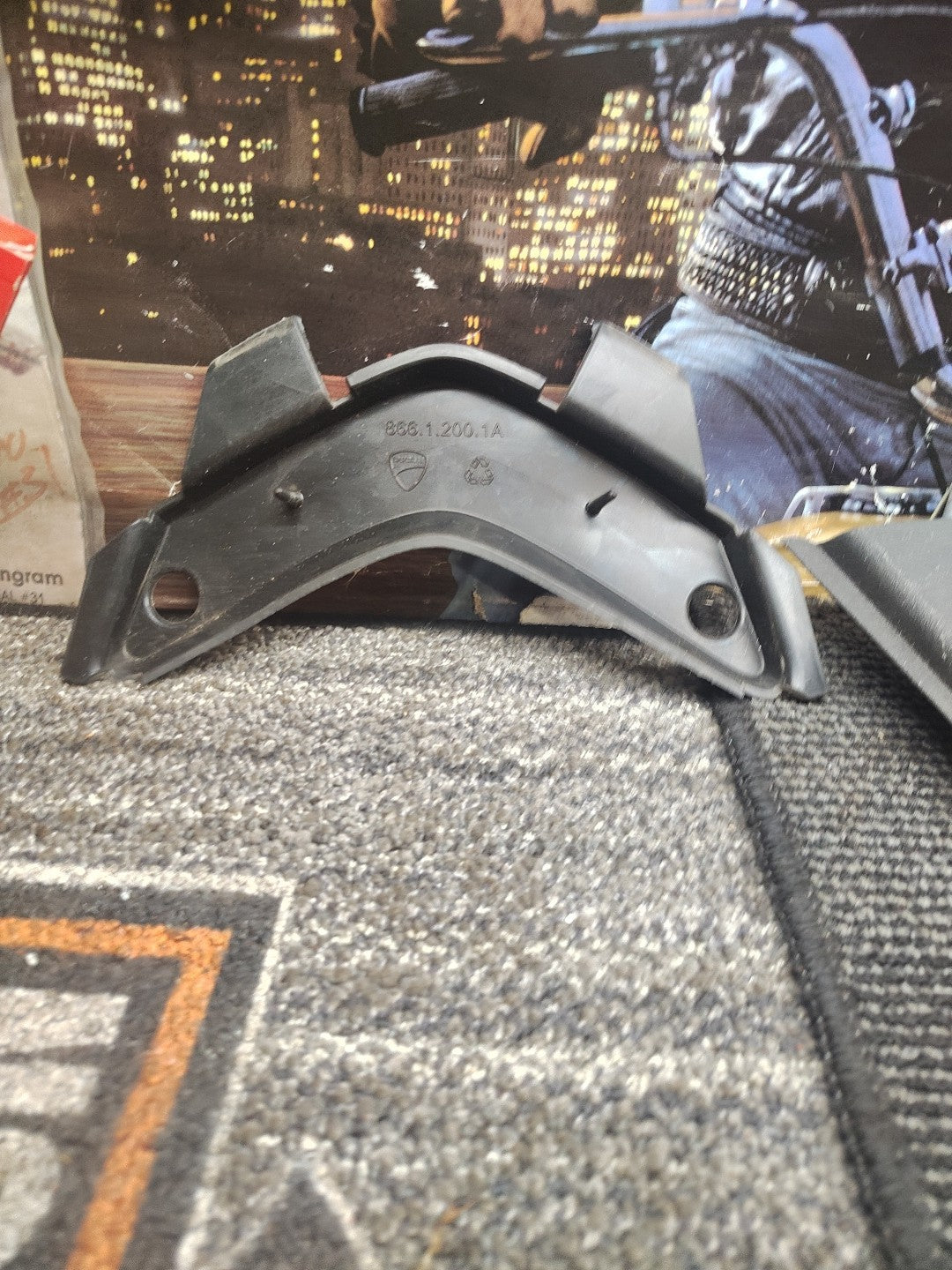 Ducati Top Case Rubber Pad 866.1.200.1A