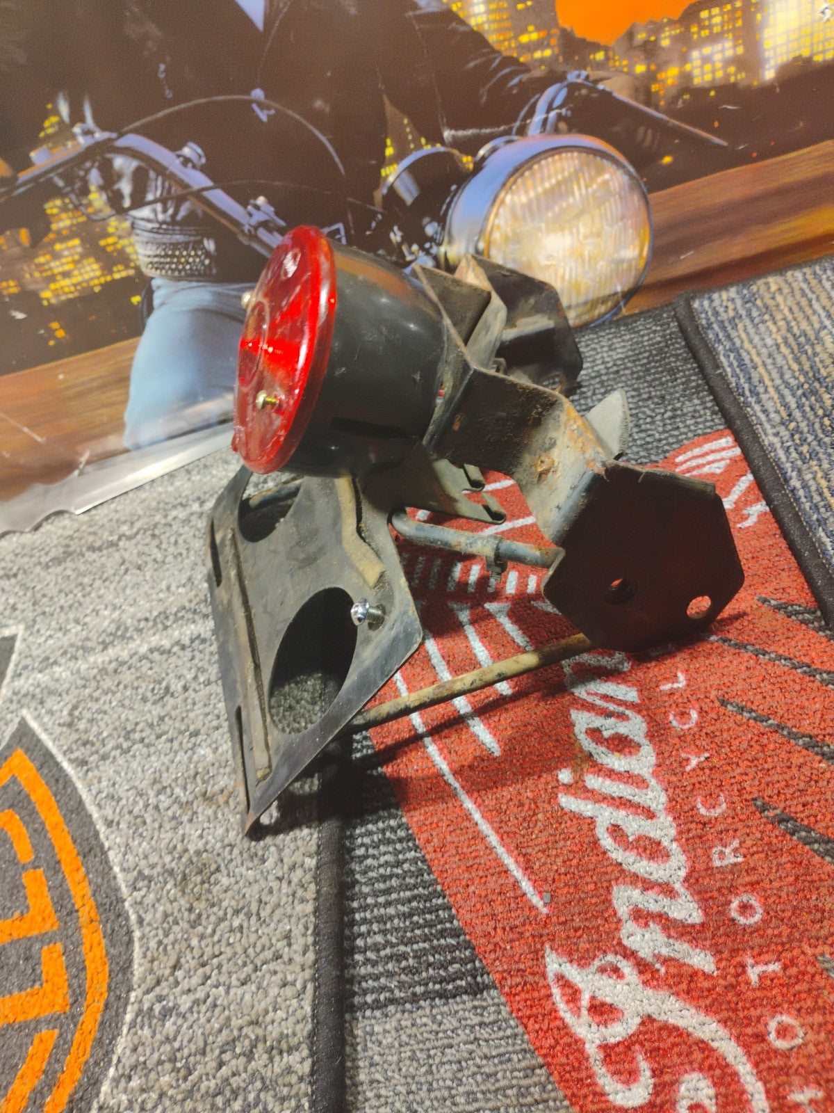 Some Vintage Peterson Motorcycle Tail Lights And Licses Palt Mount