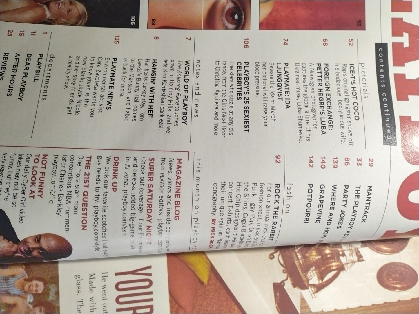 Playboy Magazine March 2008 Vida Guerra/Sara Jean Underwood POTM