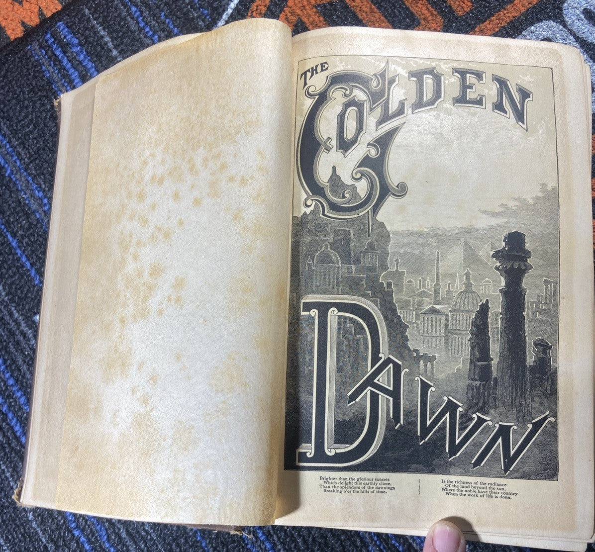 The Golden Dawn Light of The Great Future by Rev JH Potts VG. 1880