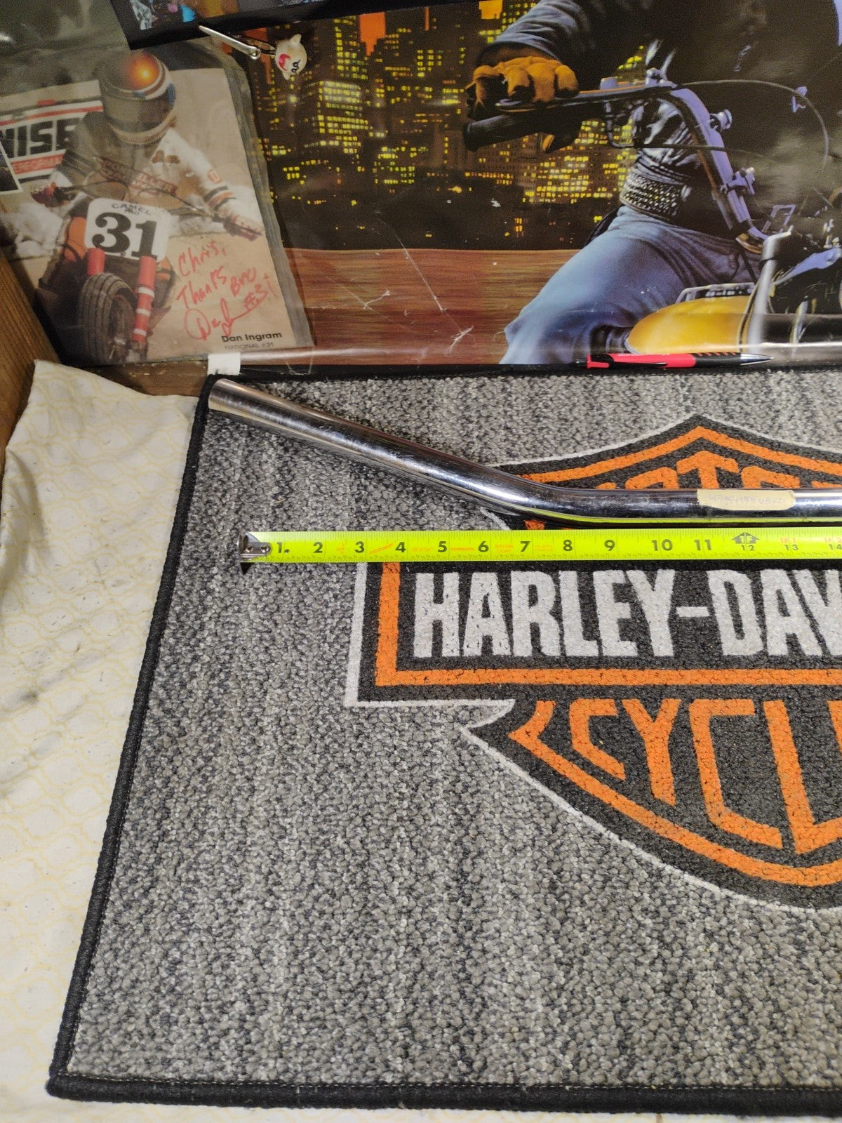 1 In Harley Beach Bars With A Slight Pull Back