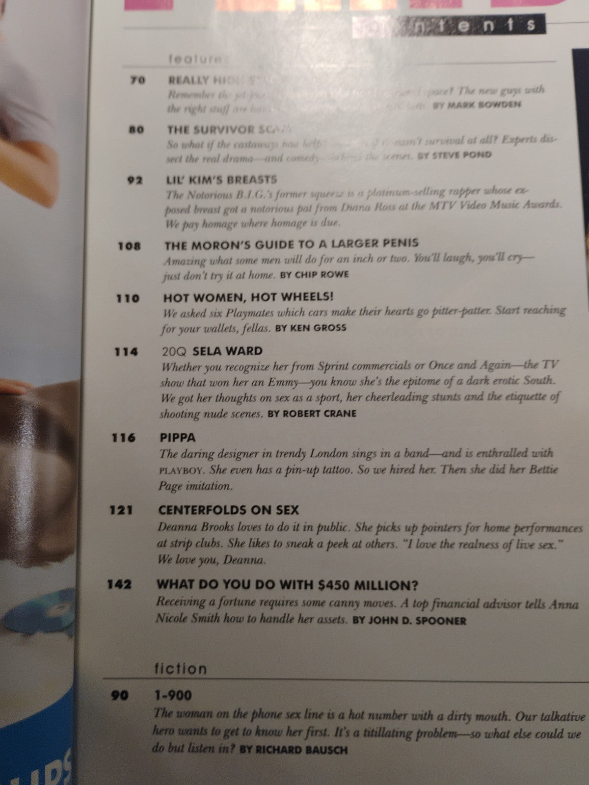 Playboy Magazine February 2001 Anna Nicole Smith Vince McMahon