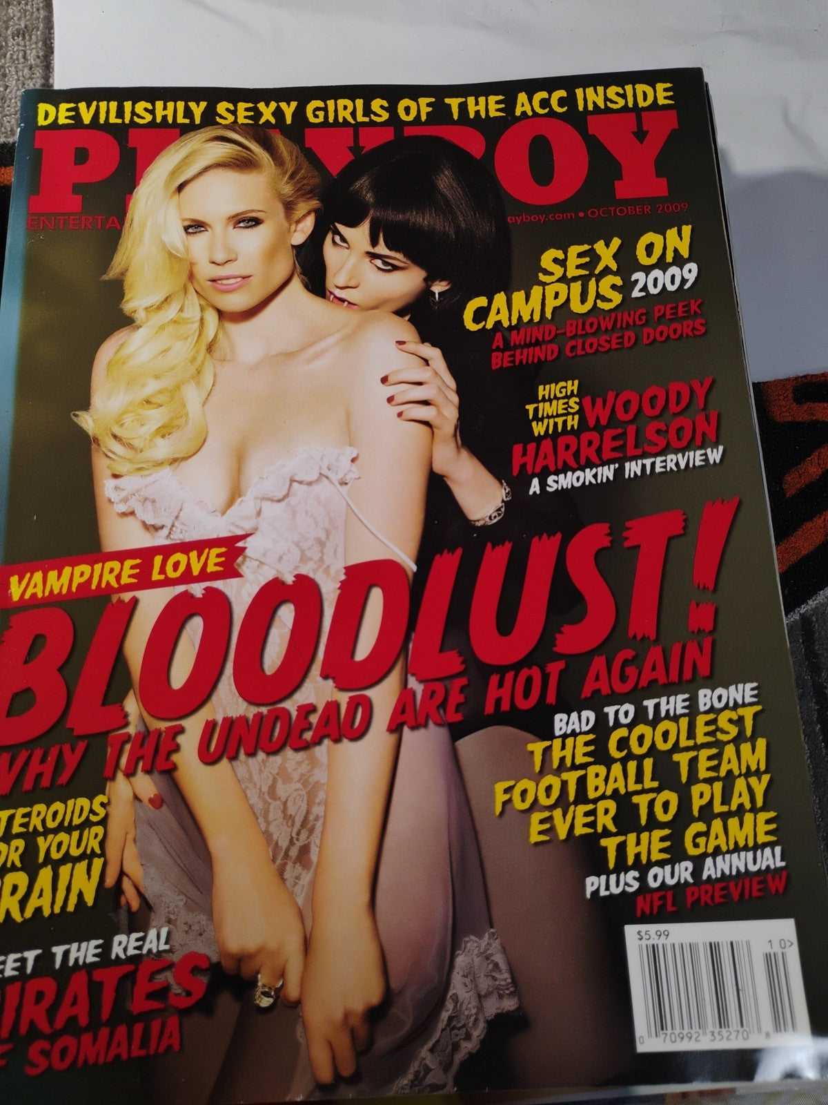 Title:October 2009 Playboy Magazine - Lindsey Gayle Evans Cover & College Girls