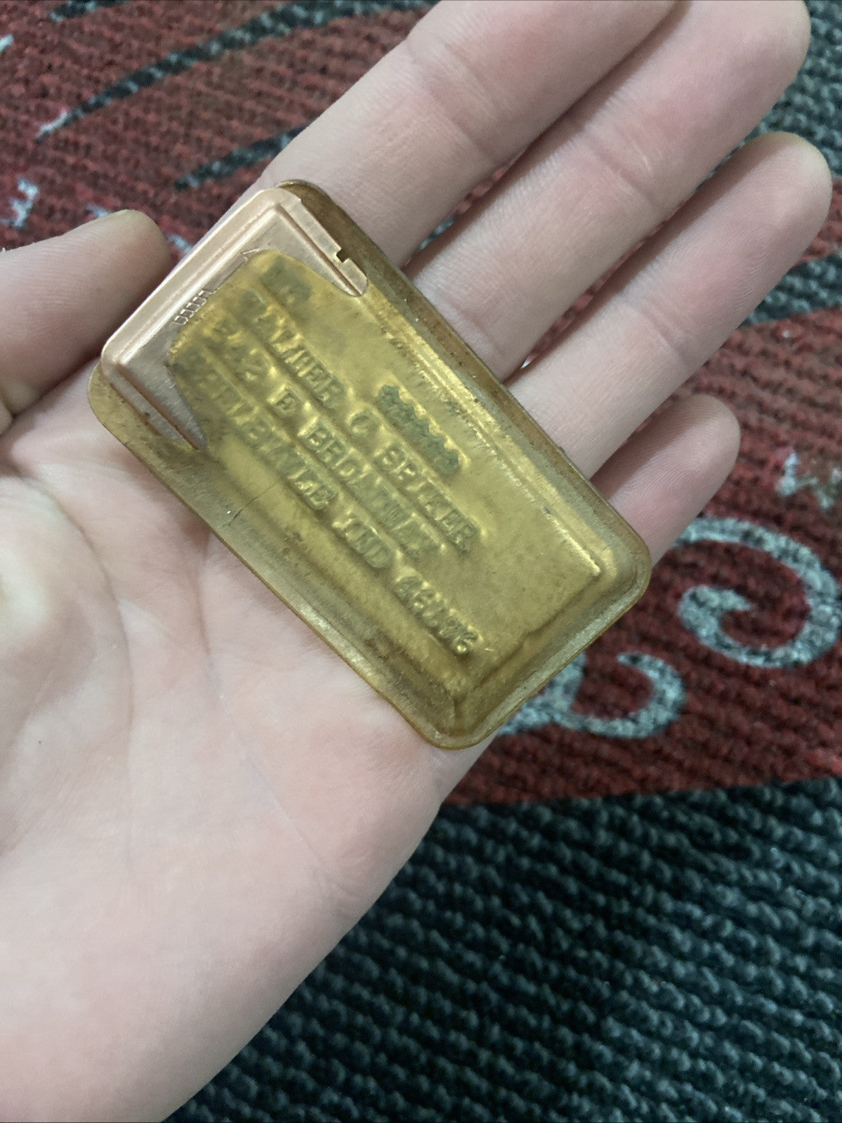 Charge - Plate Associates Of Indianapolis Indiana Charge Card With Case