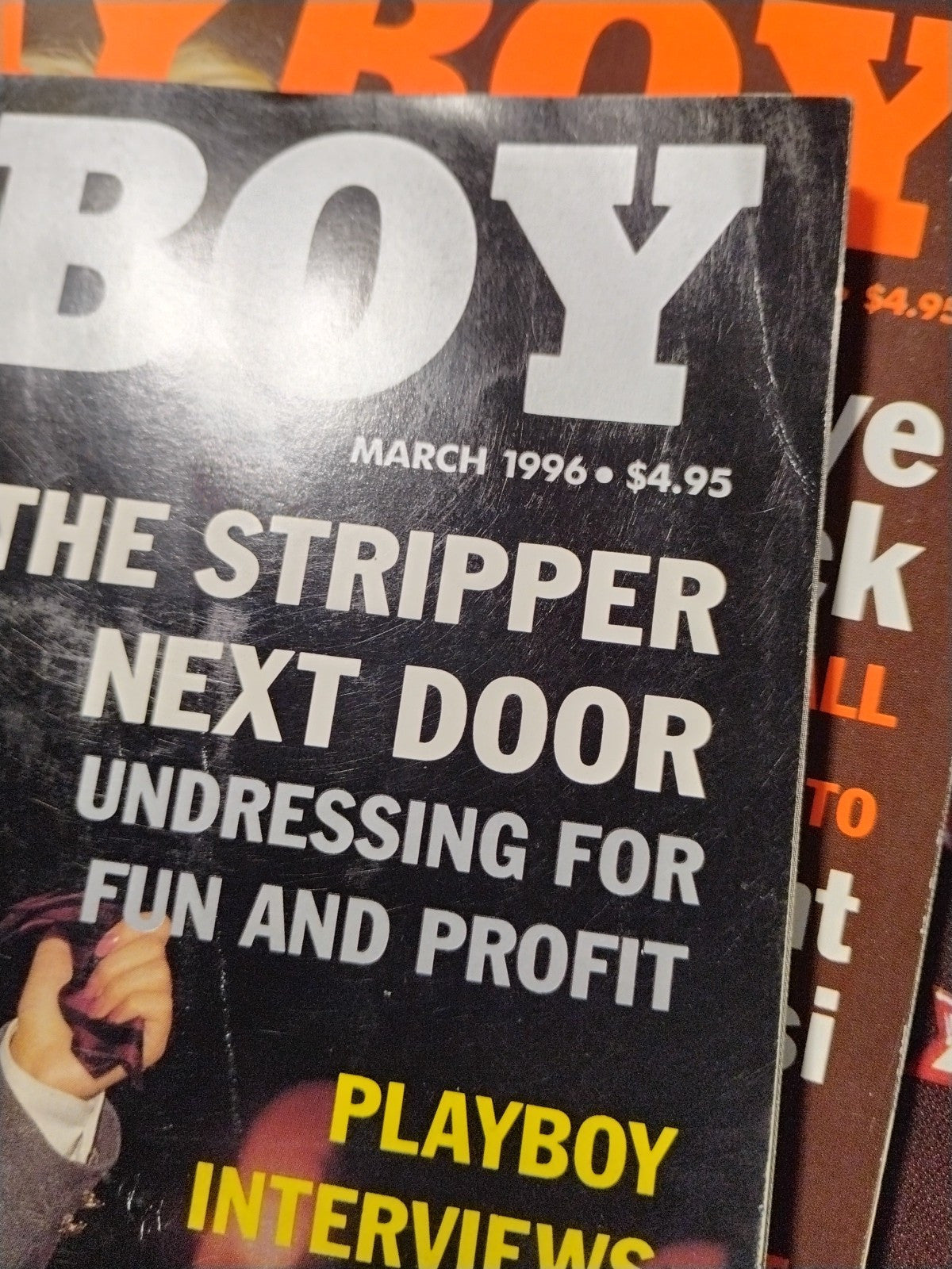 March 1996 Playboy Magazine - Priscilla Taylor, John Travolta Interview - Vintag