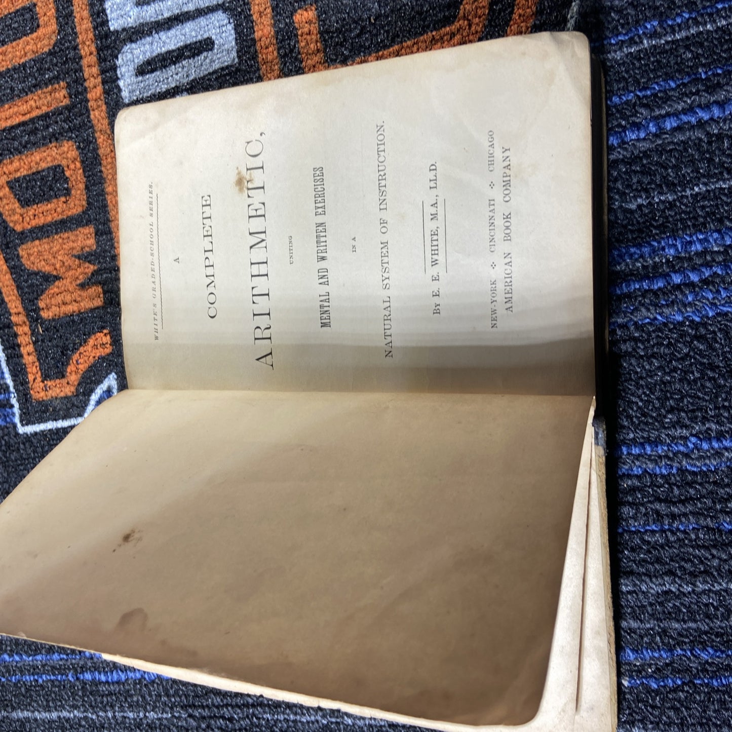 1878 ARITHMETIC HARDBOUND BOOK. Harper & Brothers.