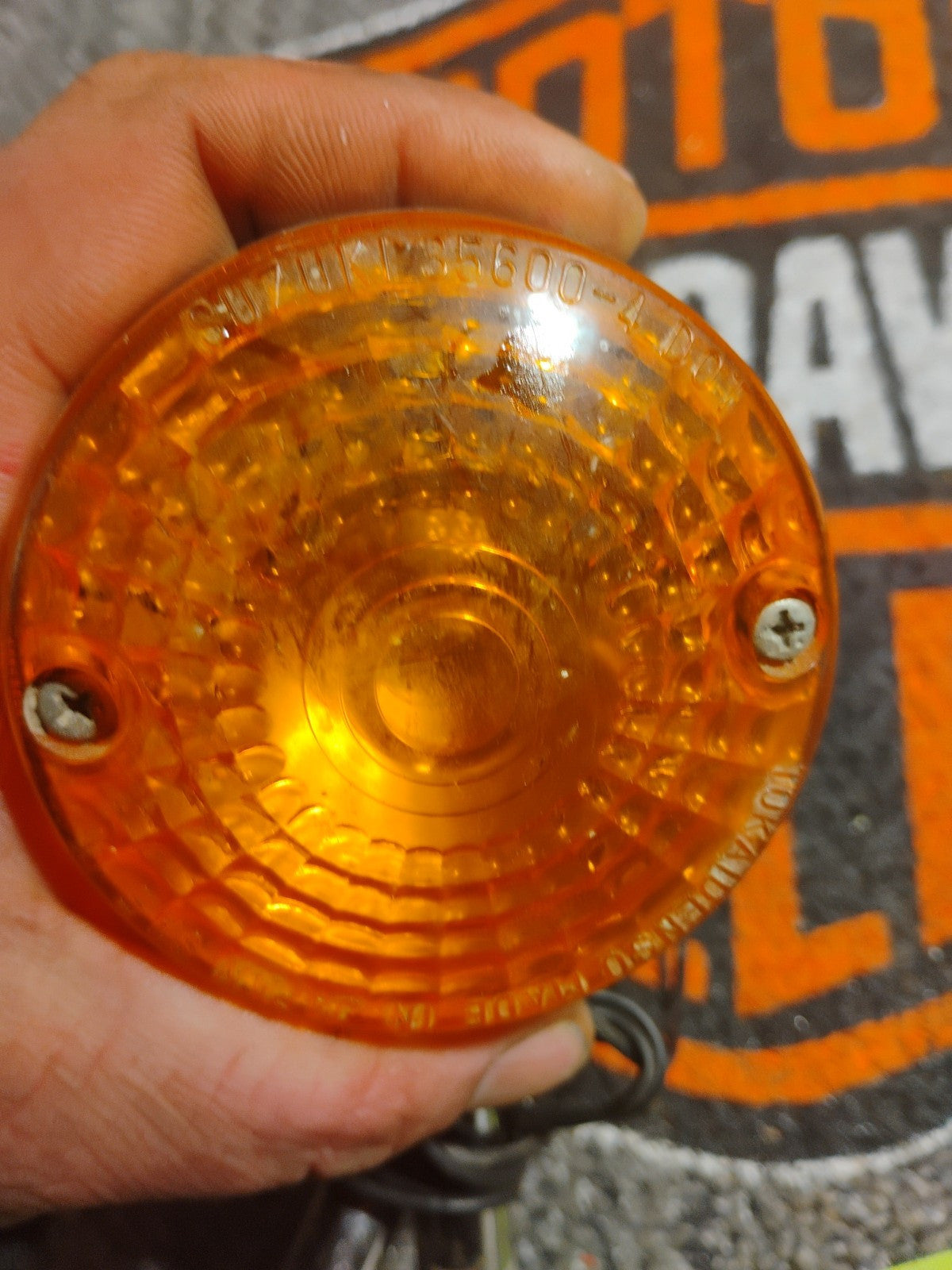 Vintage Suzuki Left & right rear turn signals blinker set Pair WORKING!