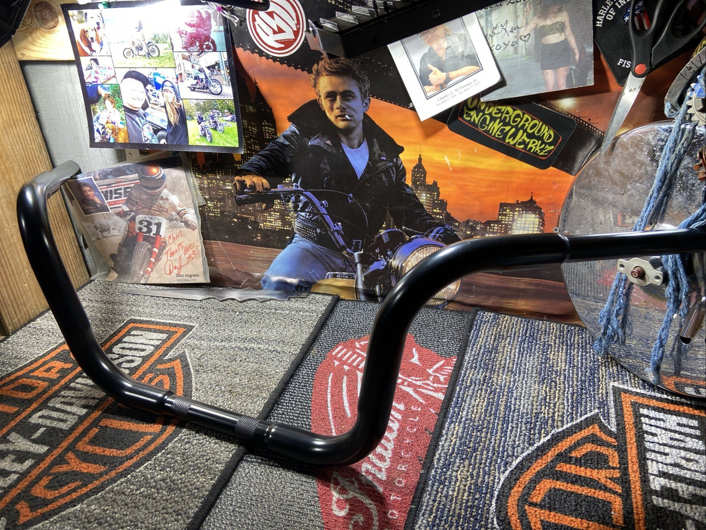 12inch Rise Harley Davidson Bagger Bars 1-1/4inch Black