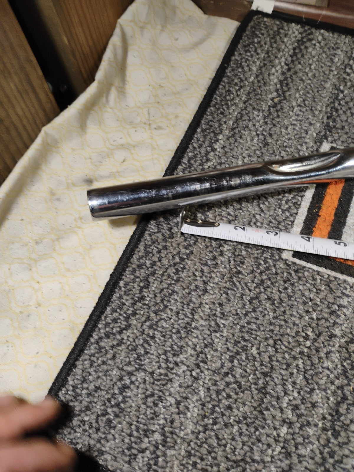 Harley One Inch Diameter Beach Bars Chrome Slight Pull Back