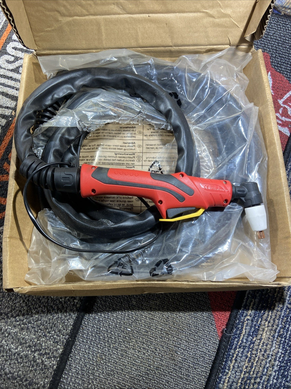 Reboot Plasma Cutter Torch 40A PT31 16FT High Duty Cycle for Cut Black+red