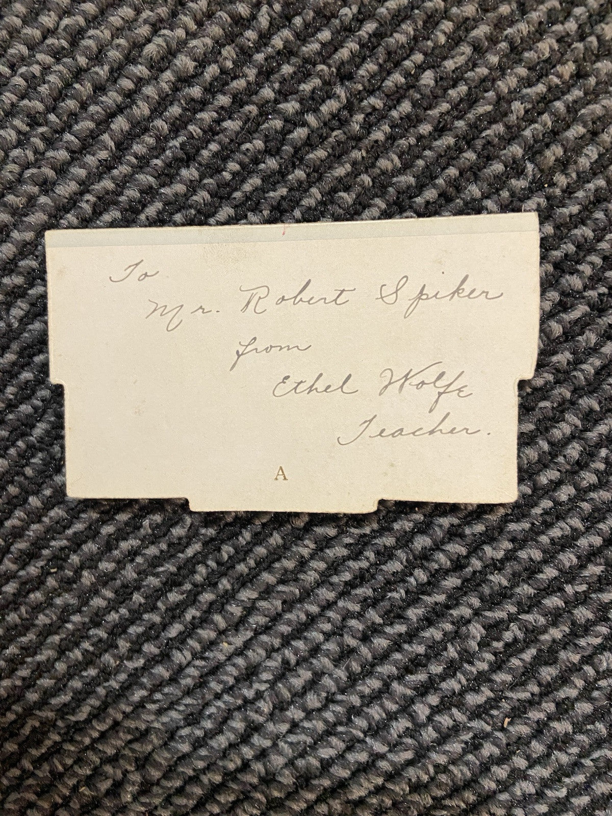 2 Victorian Antique Die Cut Calling Cards Valentines 1917.