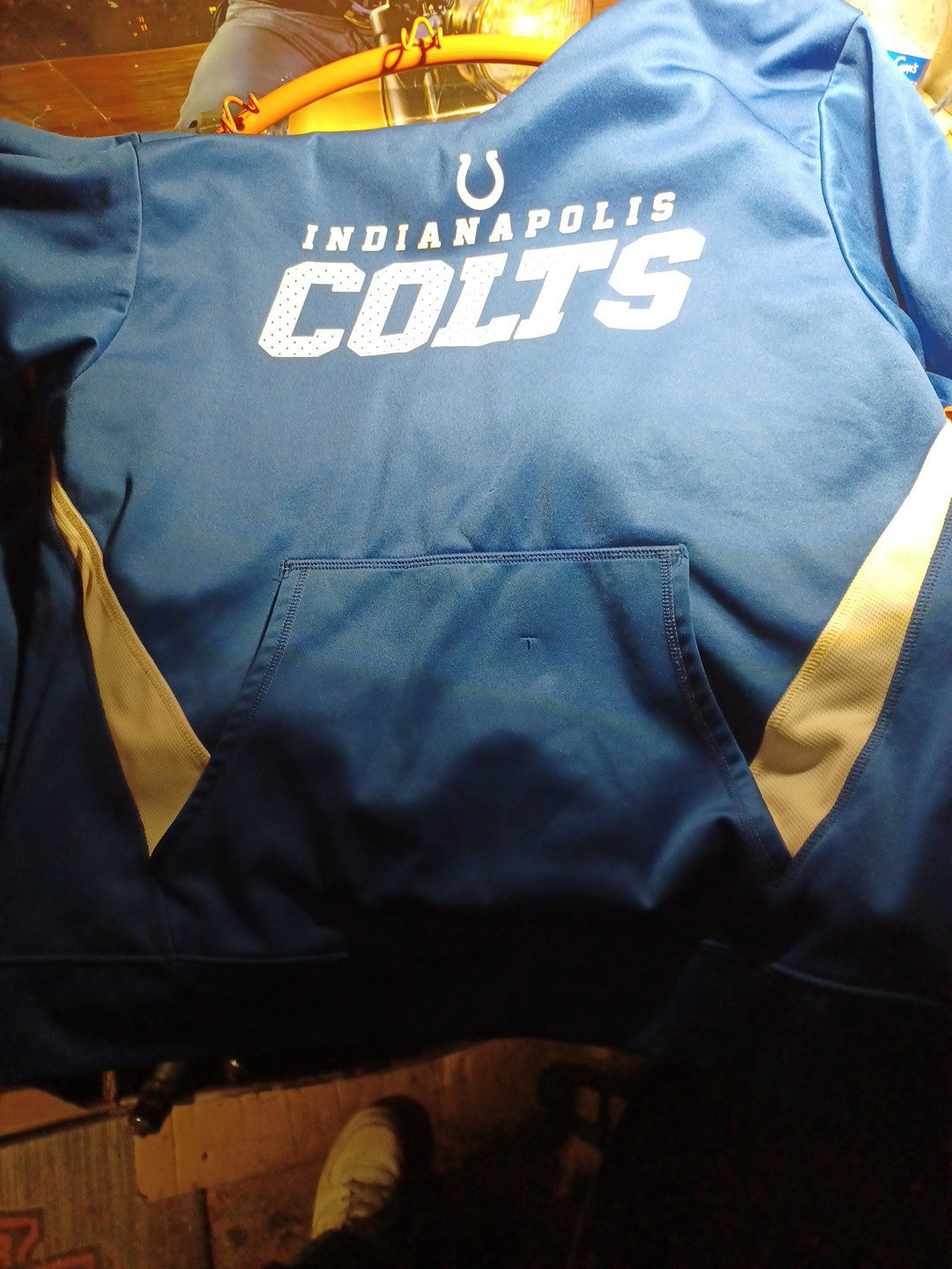 Indianapolis Colts New Era Combine Authentic Performance Pullover Hoodie-Small