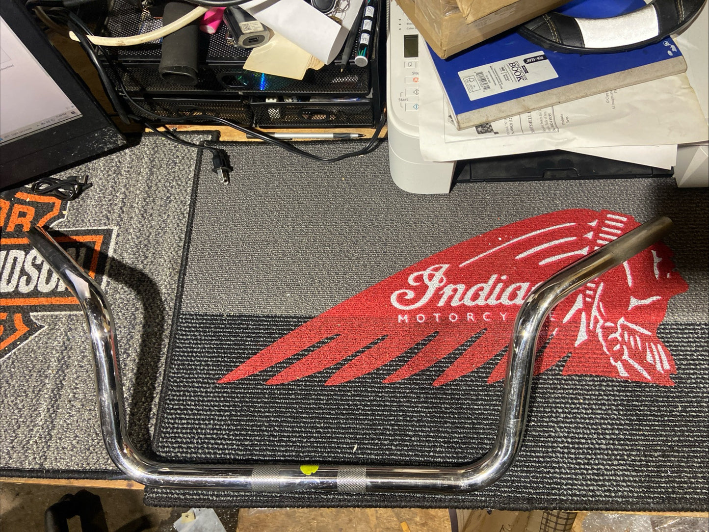 Chrome Harley Davidson Bagger Bars 1in Dia 6 Height Used