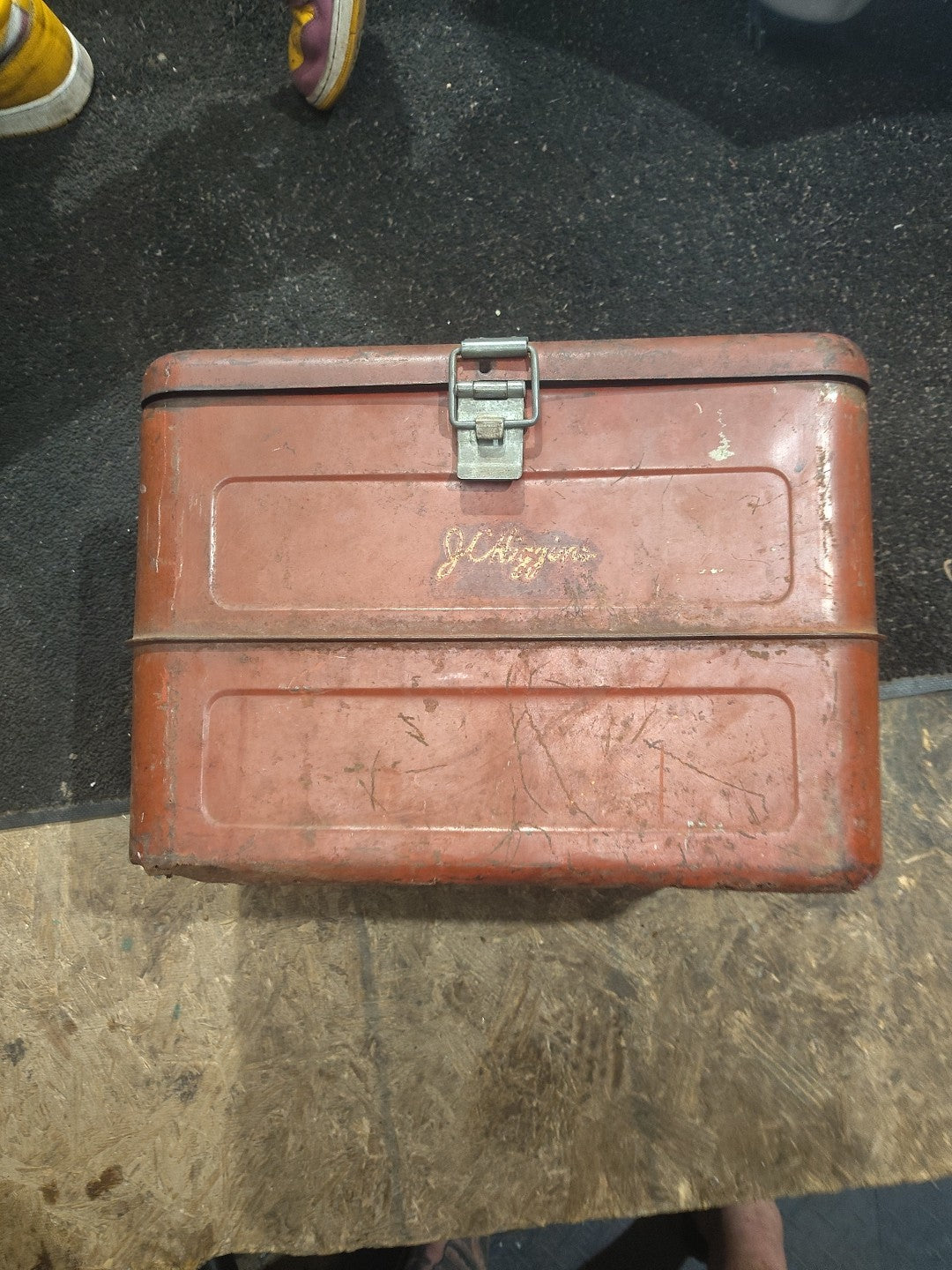 Vintage 1950s Red JC HIGGINS ICE CHEST Camping Picnic Cooler