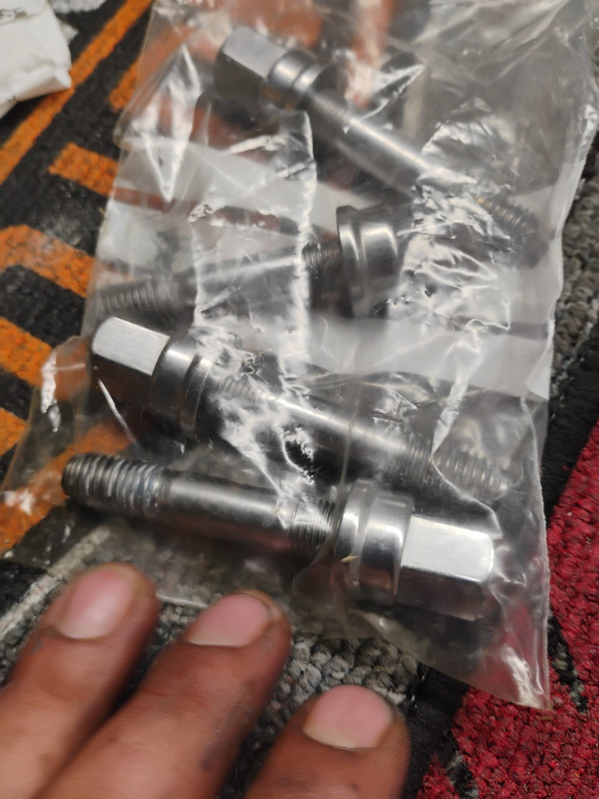 TRIUMPH  ROCKET  3, R & GT, DIFF  MOUNTING BOLTS,  STAINLESS STEEL