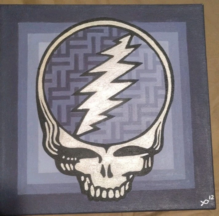 Hand Painted Grateful Dead Still Your Face Painting One Of A Kind Art 