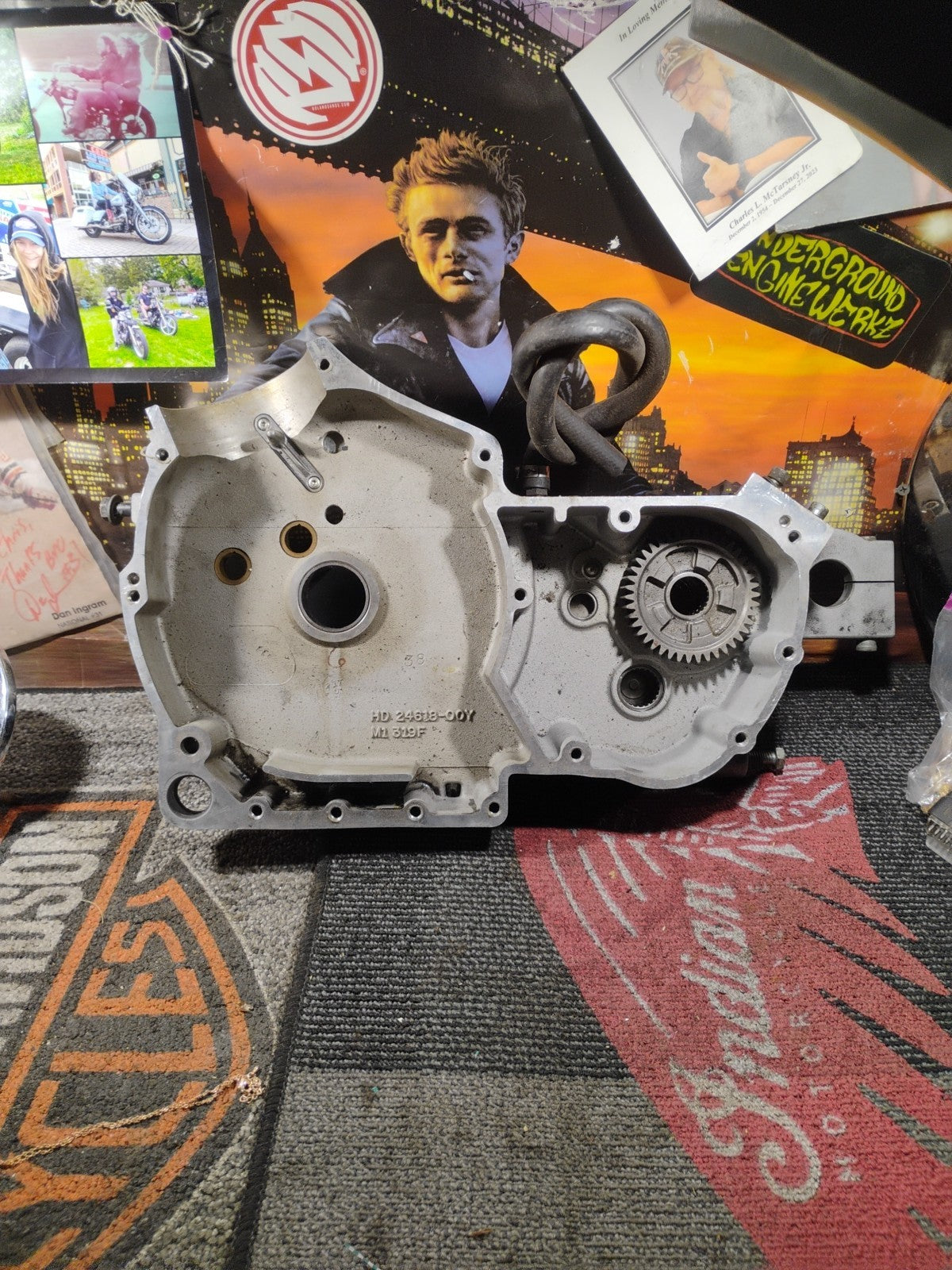 BUELL BLAST 500 01-09 Engine Right Side Crank Cases With 5th Gear