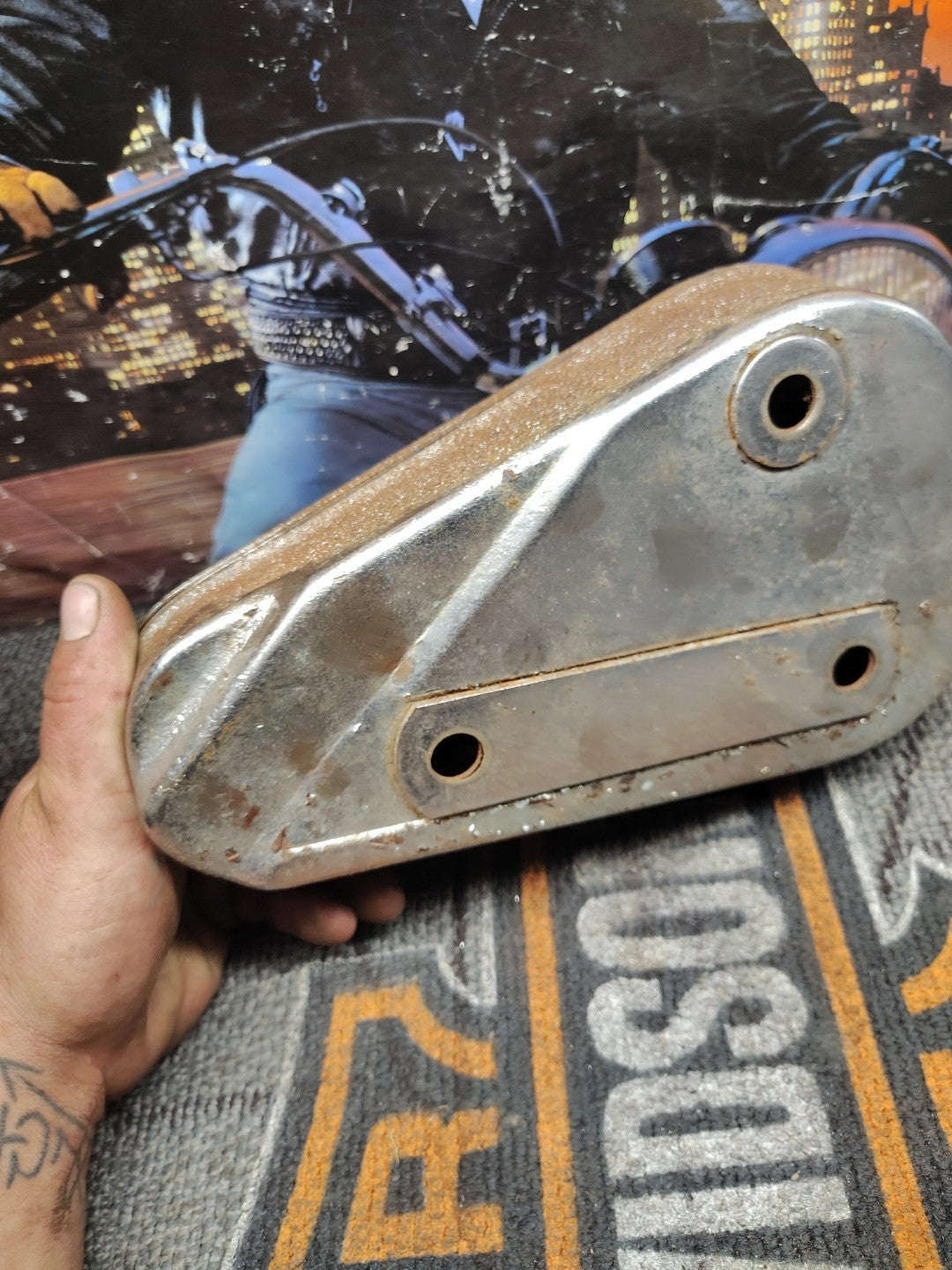  Crusty 1955 Harley Panhead Flathead Knucklehead EL FL UL OEM *2252A Tool Box 