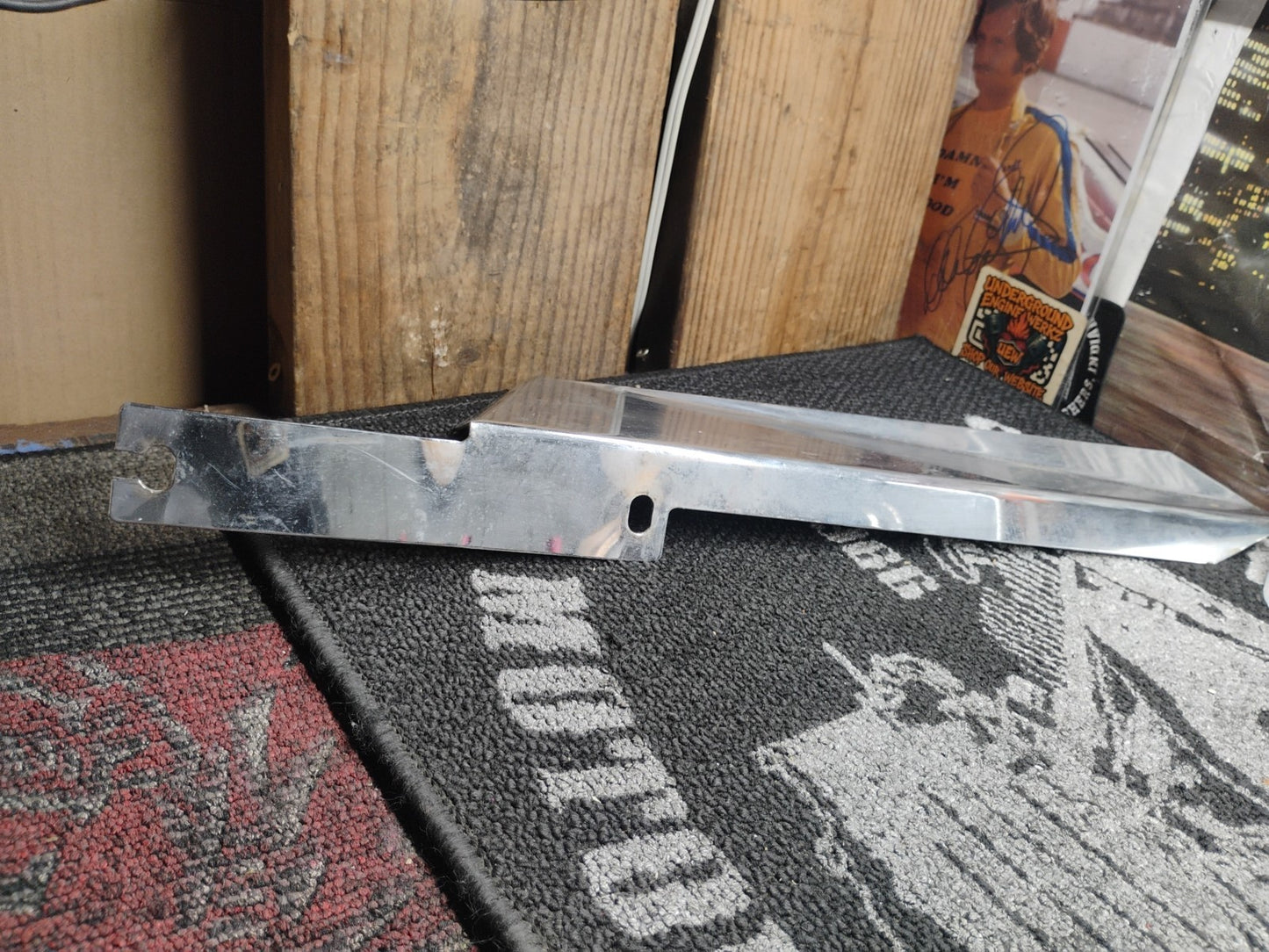 Vintage Harley-Davidson Touring Chrome Wind Guard Windshield Deflector Set OEM