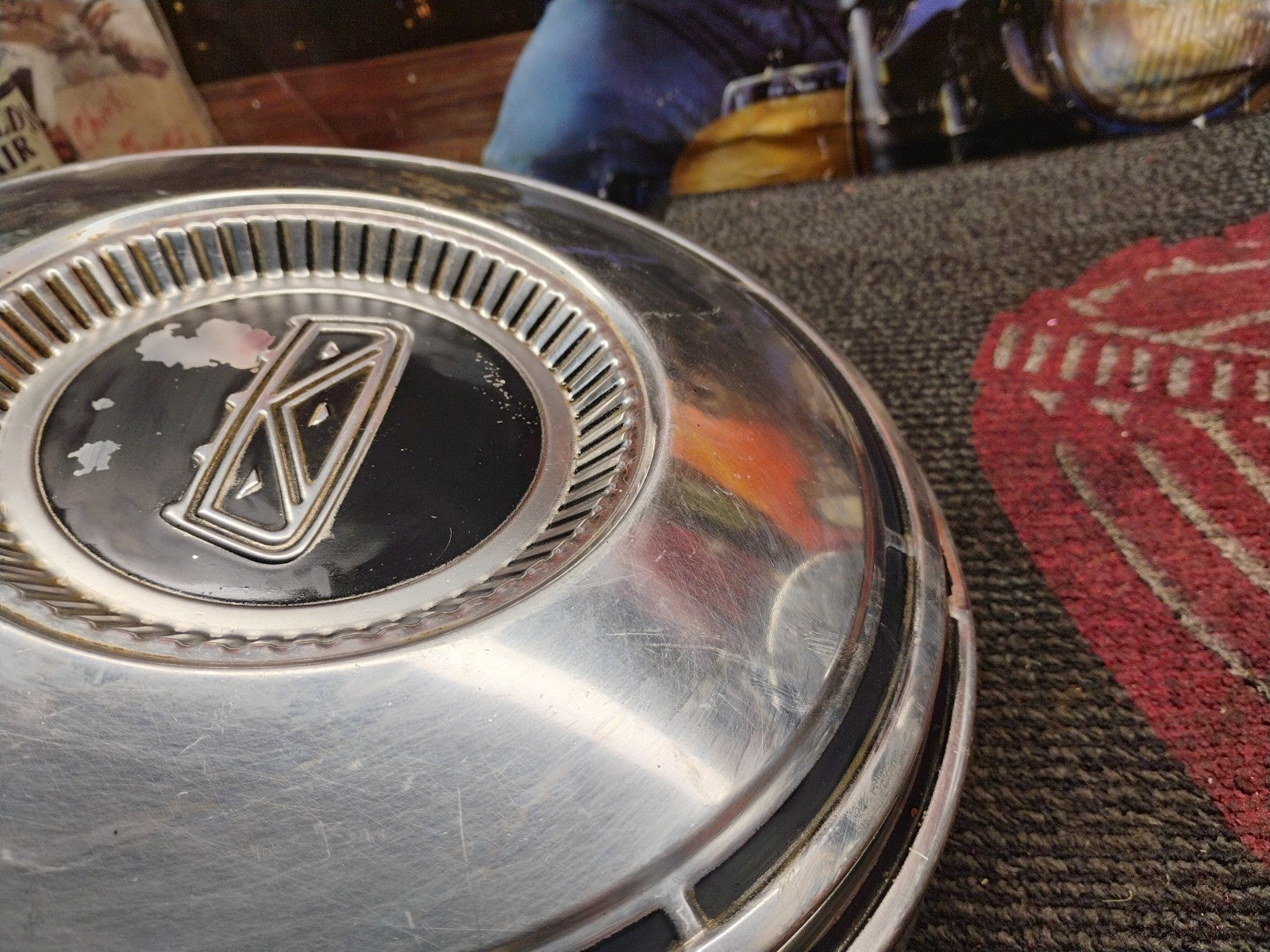 1968 1969 Ford Fairlane Torino Falcon Custom Galaxie ORIG DOG-DISH WHEEL HUB CAP