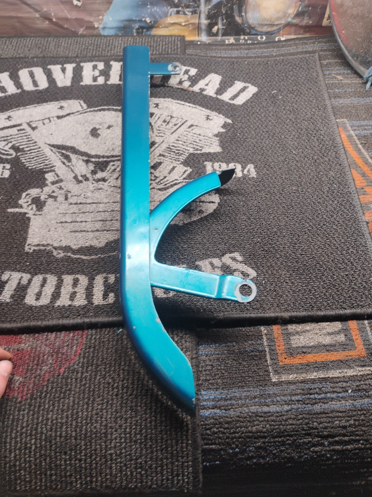 Harley Sportster Belt Guard 1991-1999 Upper Rear V-Twin 27-1667 Blue Custom
