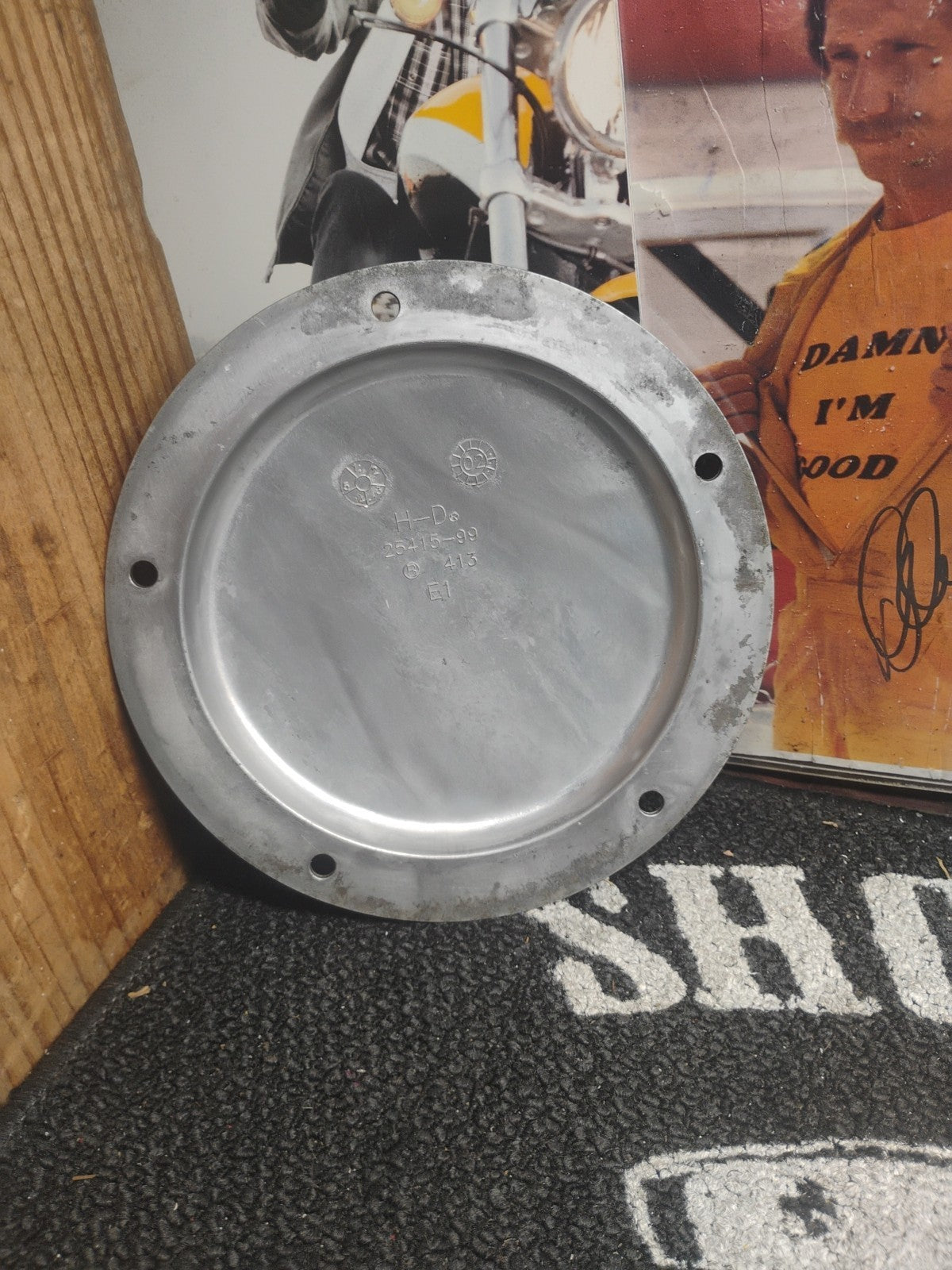 Harley Davidson Derby Cover 25415-99 W Hardware & Gasket Softail Touring Dyna