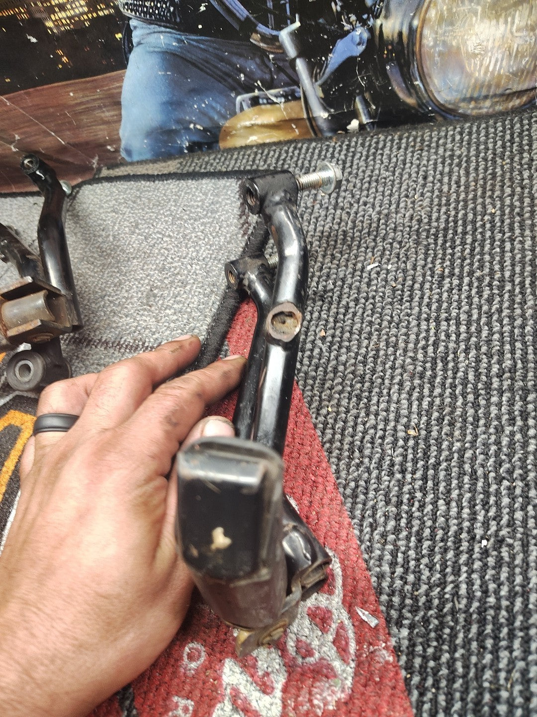 1991 Honda CBR600 F2 CBR 600 CBR600F2 600F2 Rear Passenger Foot Peg Mount Mybe