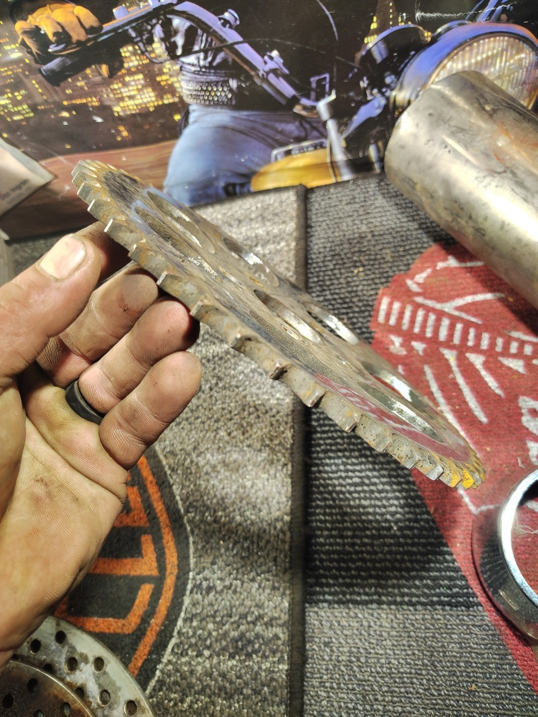 Harley-Davidson 51 Tooth Chrome Final Drive Sprocket New 40954-83