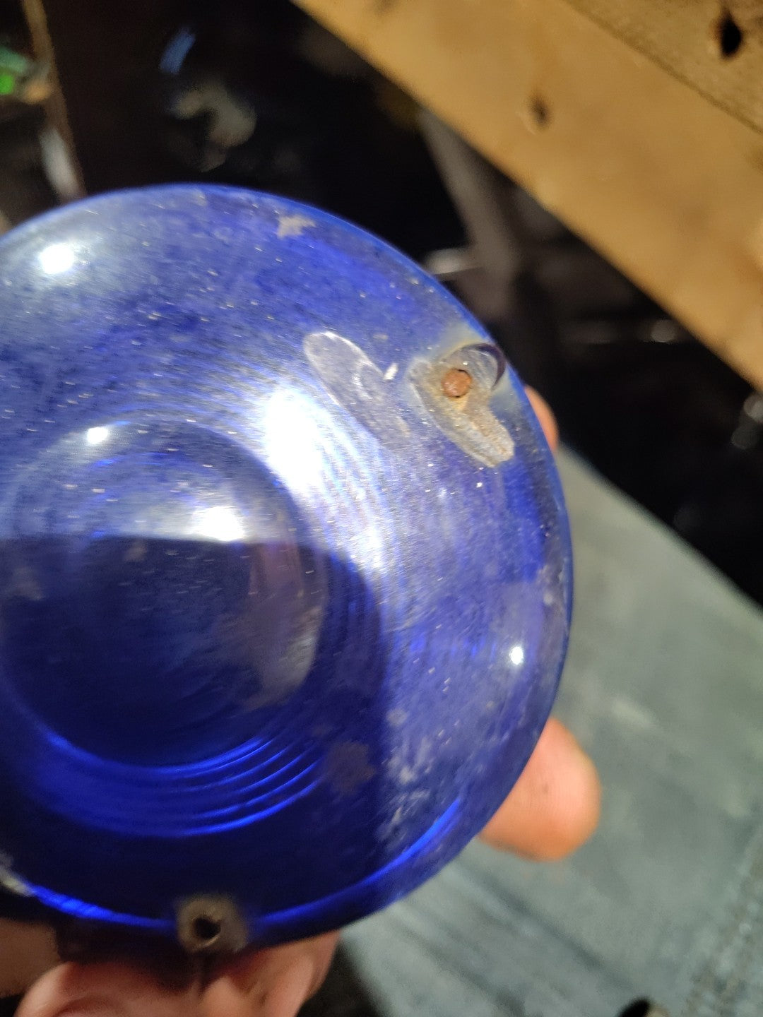 Vintage Cyclestat Blue Flashing Light SAE STI64.For Parts Non Working Condition.